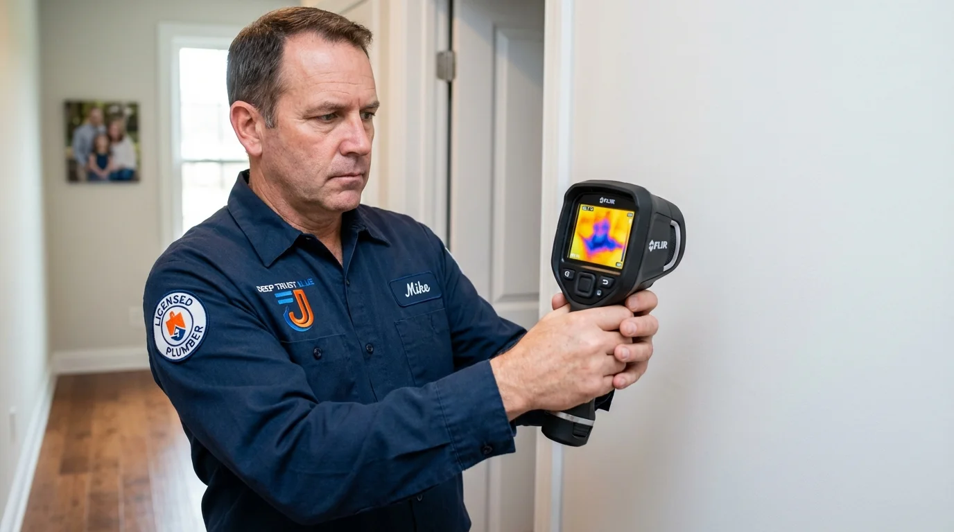 Thermal imaging leak detection by Johns Plumbing LLC in Medora